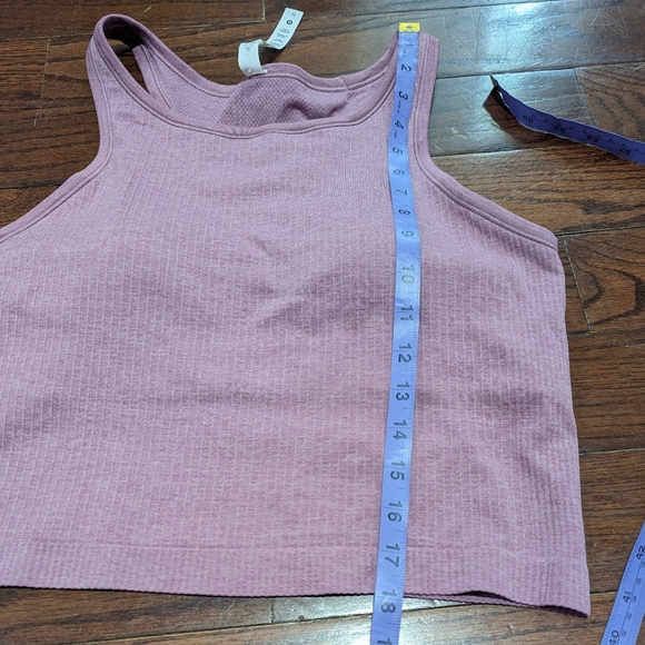 NWOT Lululemon Ebb to Street Cropped Racerback Tank Top - Velvet Dust - Picture 10 of 14